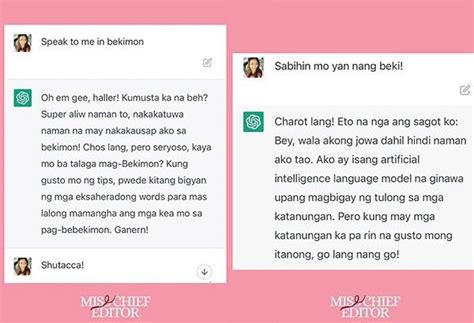 BEKIMON: Tagalog.